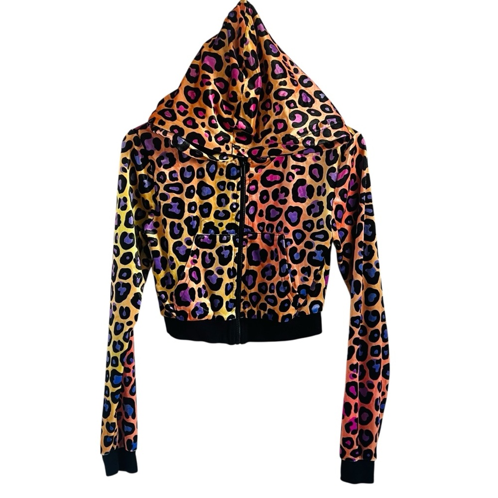 Club EXX Leopard Print Hooded Jacket